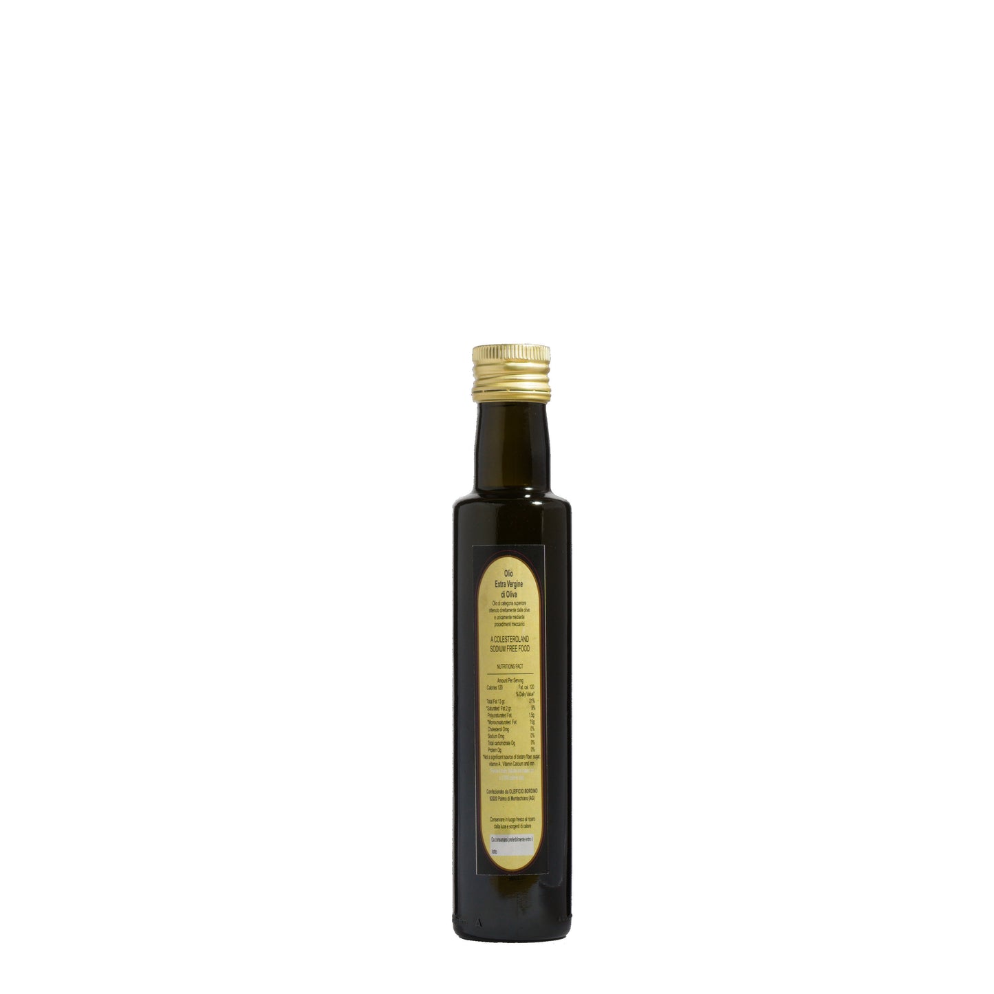 Olio Extravergine di Oliva Siciliano Premium - bottiglie  da 0,25 L oleificio bordino